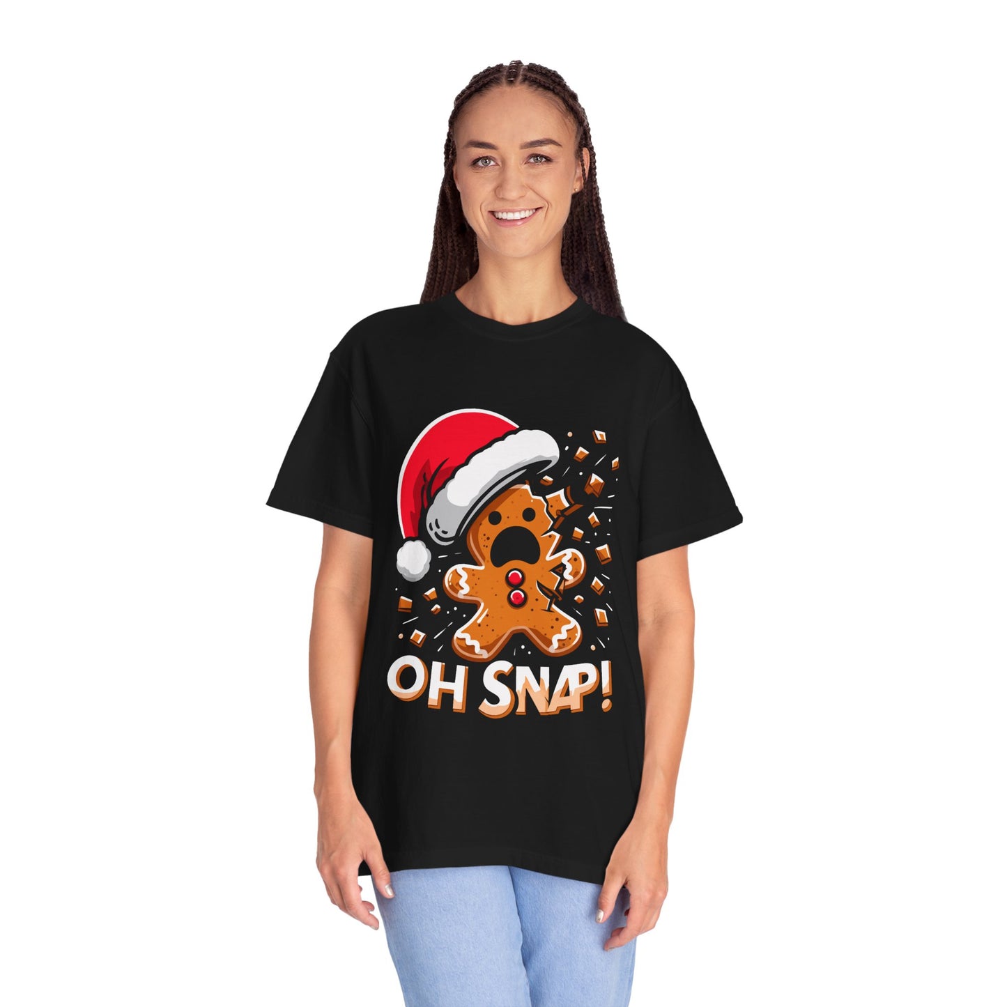 Oh Snap Gingerbread Man T-Shirt – Fun Holiday Comfort Colors Tee
