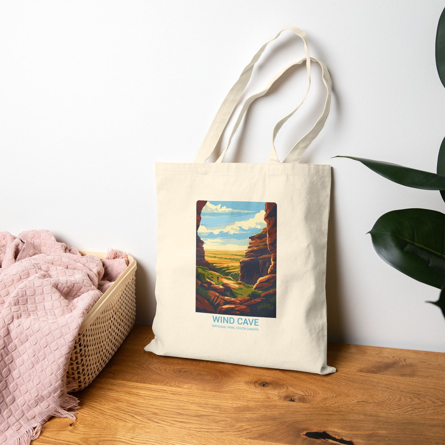 Wind Cave National Park Canvas Tote