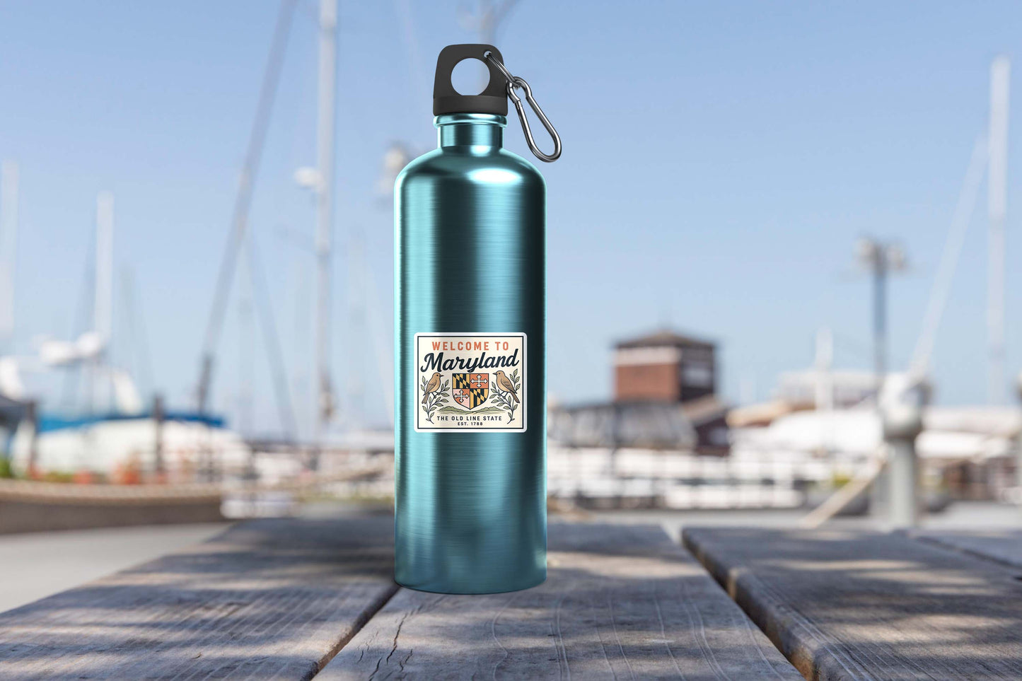 Welcome to Maryland Vinyl Sticker – Vintage State Travel Decal