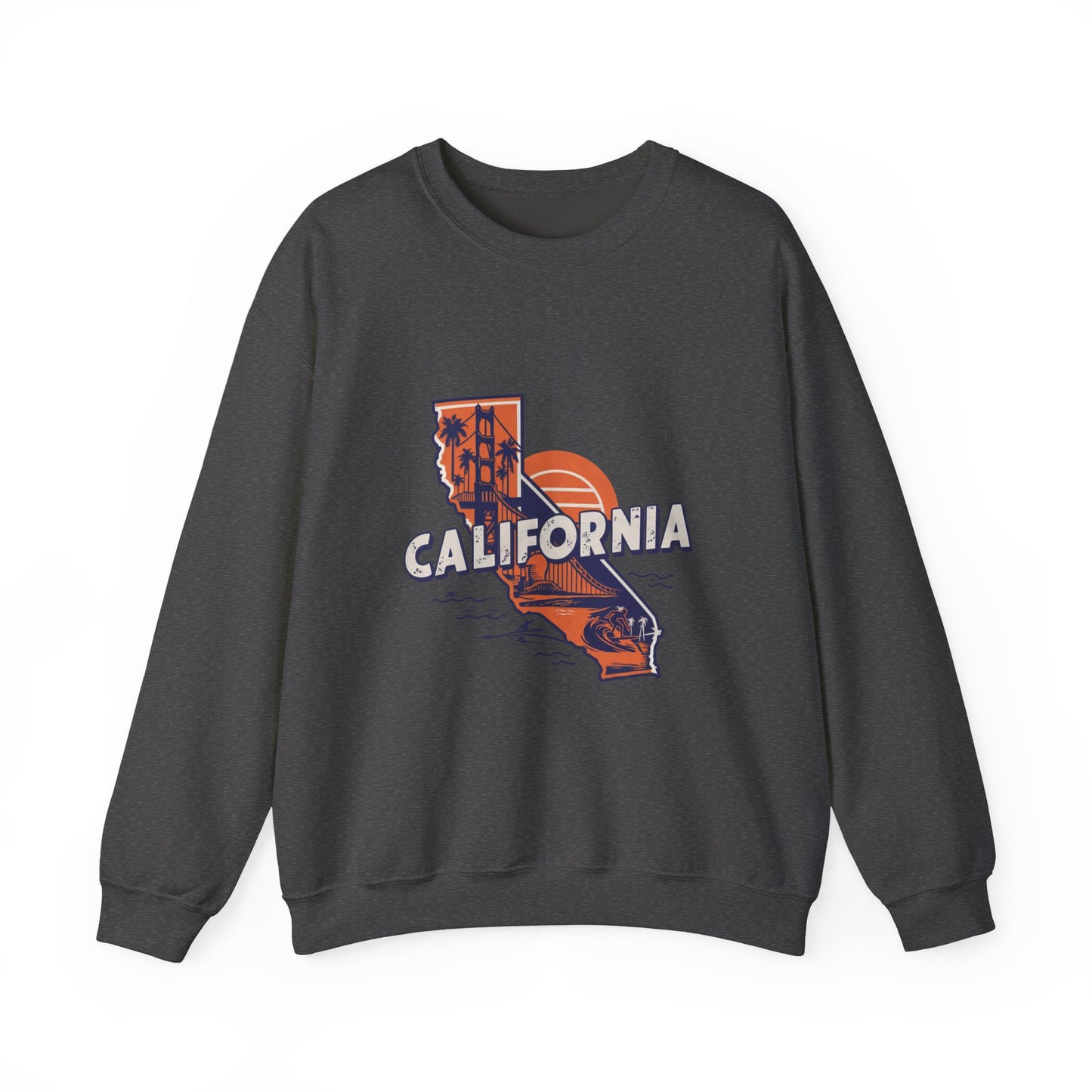 California Crewneck Sweatshirt | Retro Beach Vibes