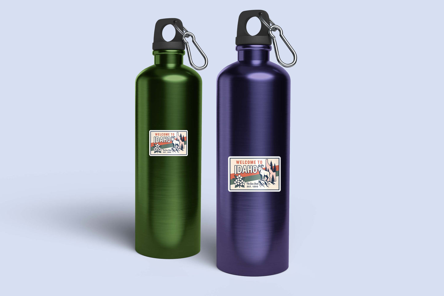 Welcome to Idaho Vinyl Sticker – Vintage State Travel Decal