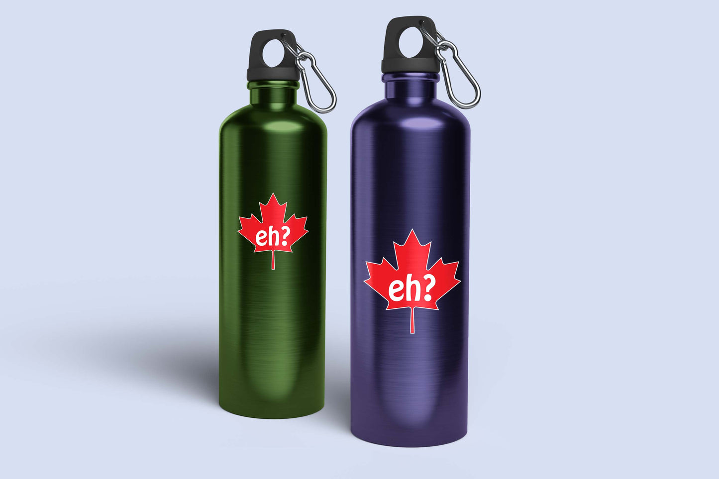 Canadian Maple Leaf “Eh?” Vinyl Sticker – Funny Canada Laptop, Water Bottle, or Car Decal