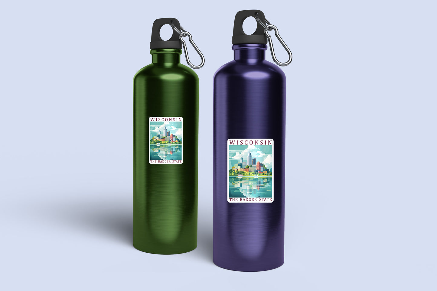 Wisconsin Vinyl Sticker – The Badger State Vintage Travel Decal