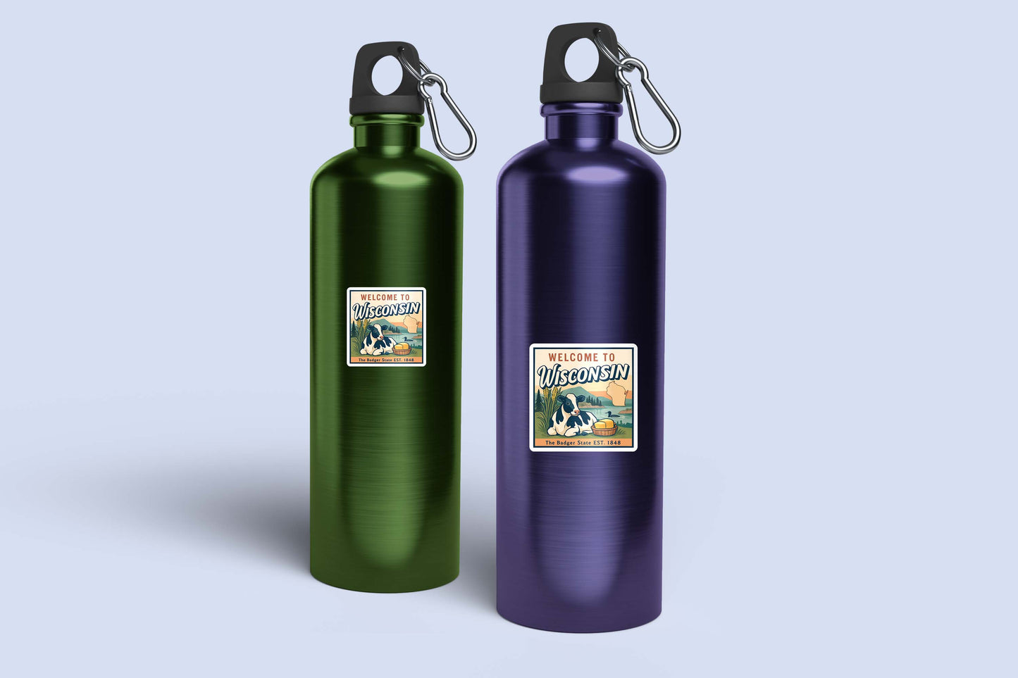 Welcome to Wisconsin Vinyl Sticker – Vintage State Travel Decal