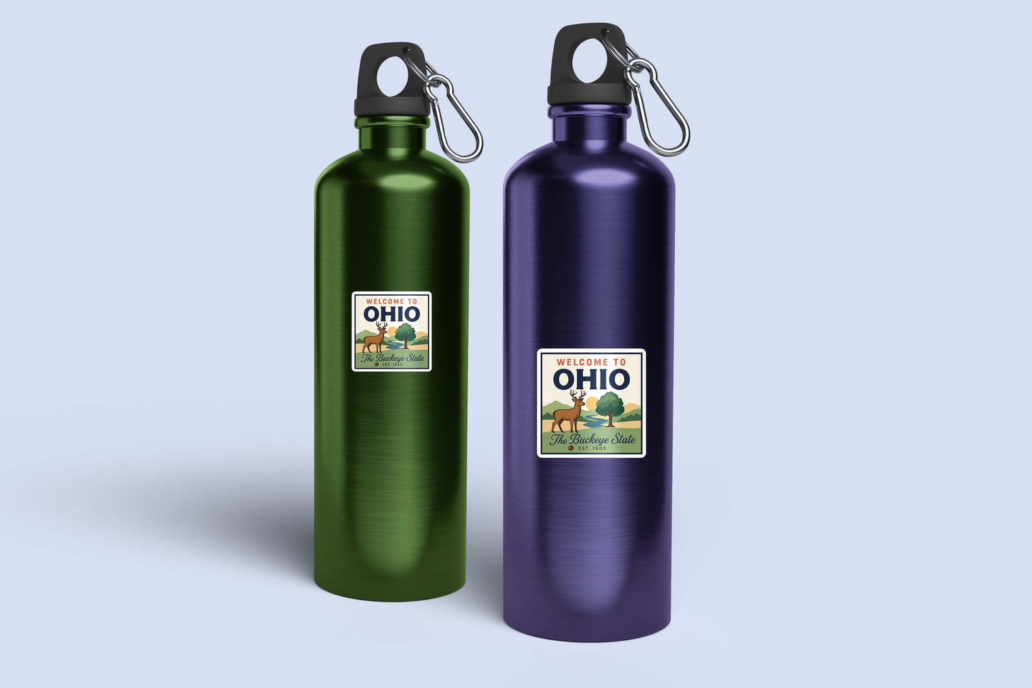 Welcome to Ohio Vinyl Sticker – Vintage State Travel Decal