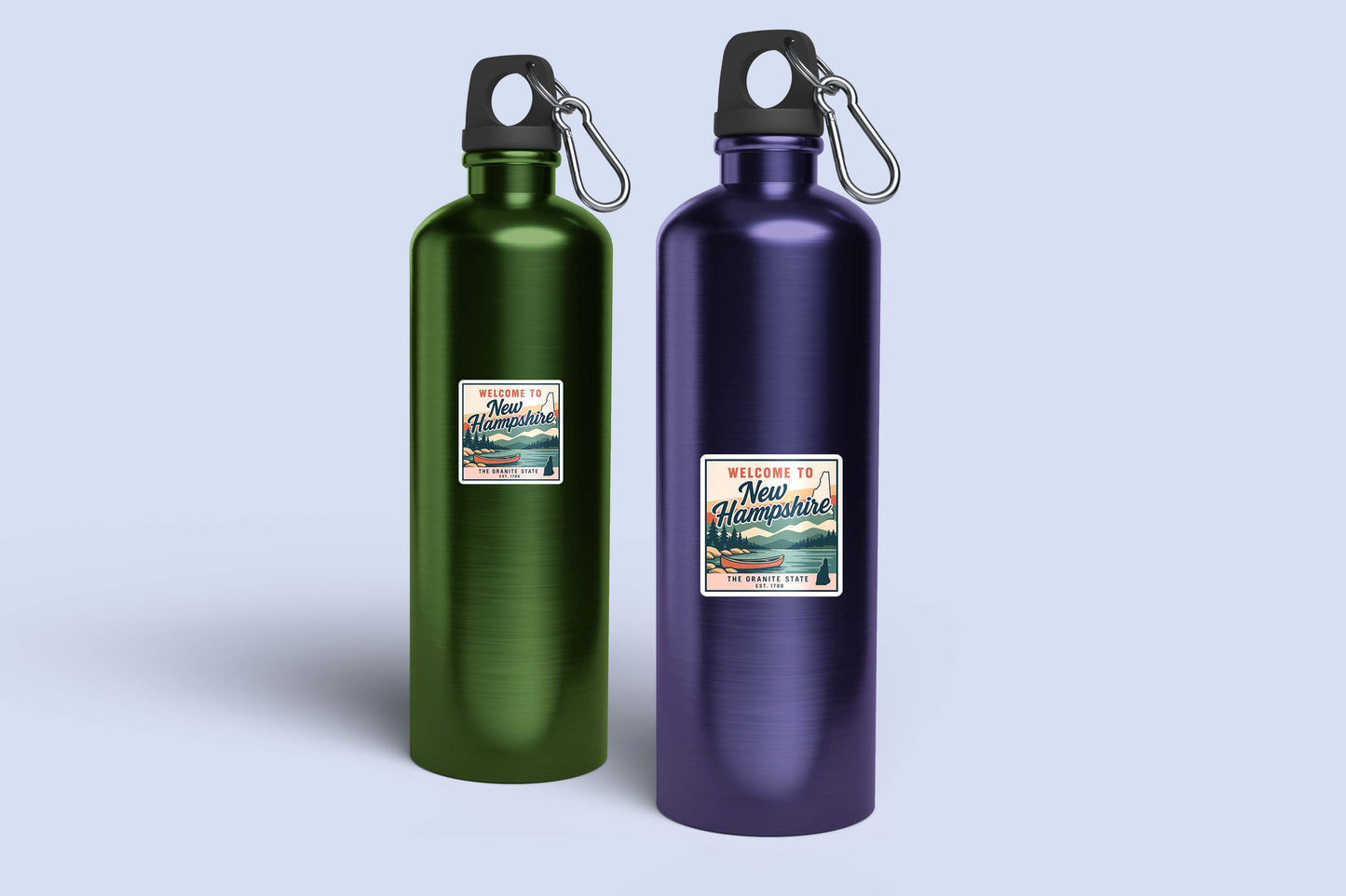 Welcome to New Hampshire Vinyl Sticker – Vintage State Travel Decal