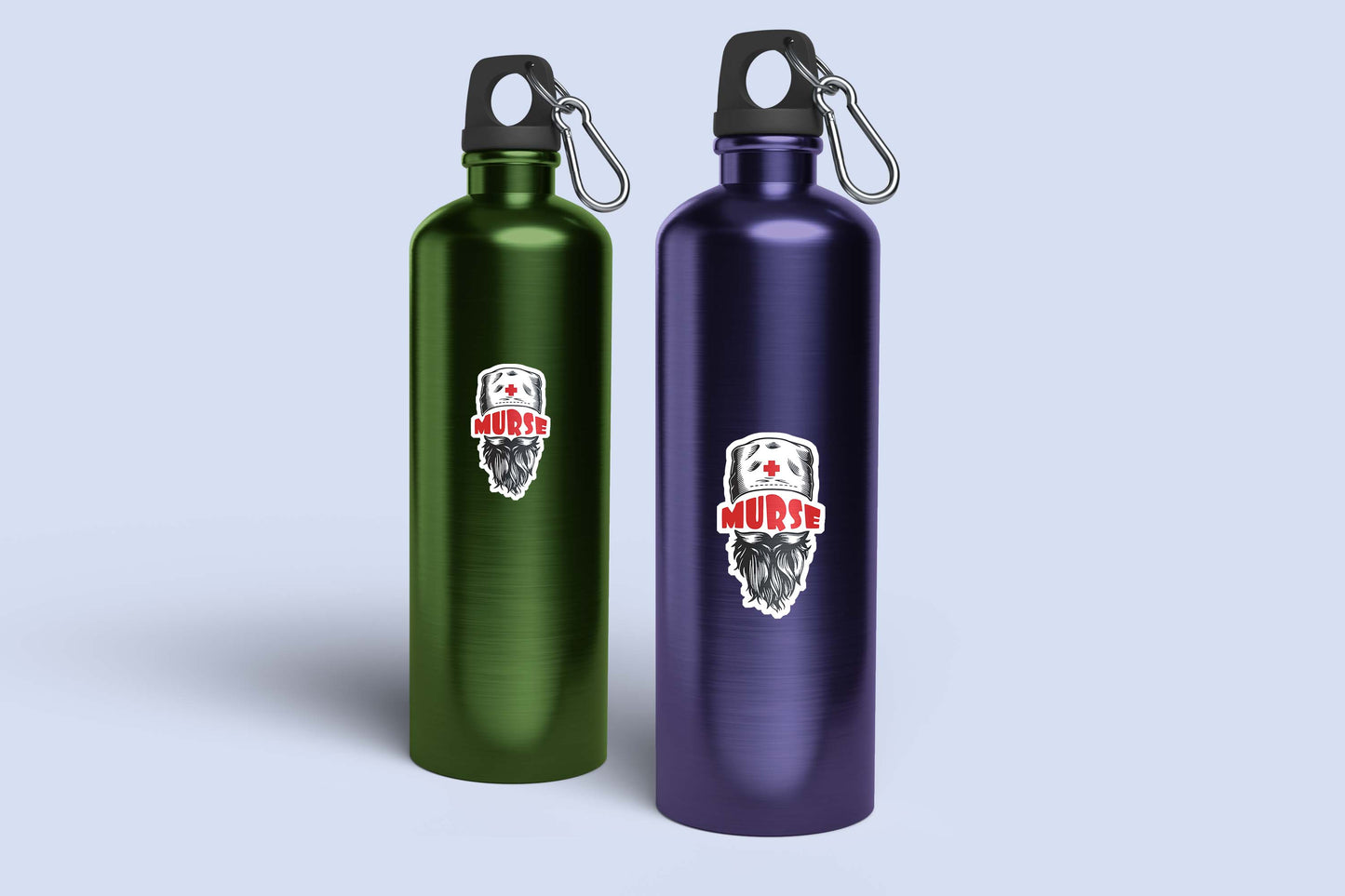 Cute Nurse Sticker – Weatherproof Vinyl for Water Bottles, Laptops & More