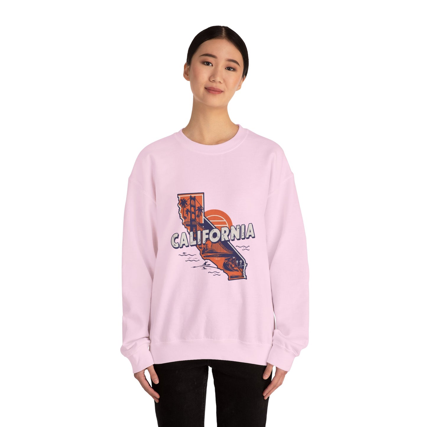 California Crewneck Sweatshirt | Retro Beach Vibes