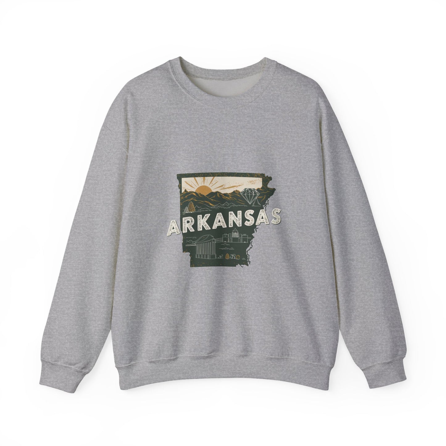 Arkansas Crewneck Sweatshirt | Vintage Outdoor Scenic