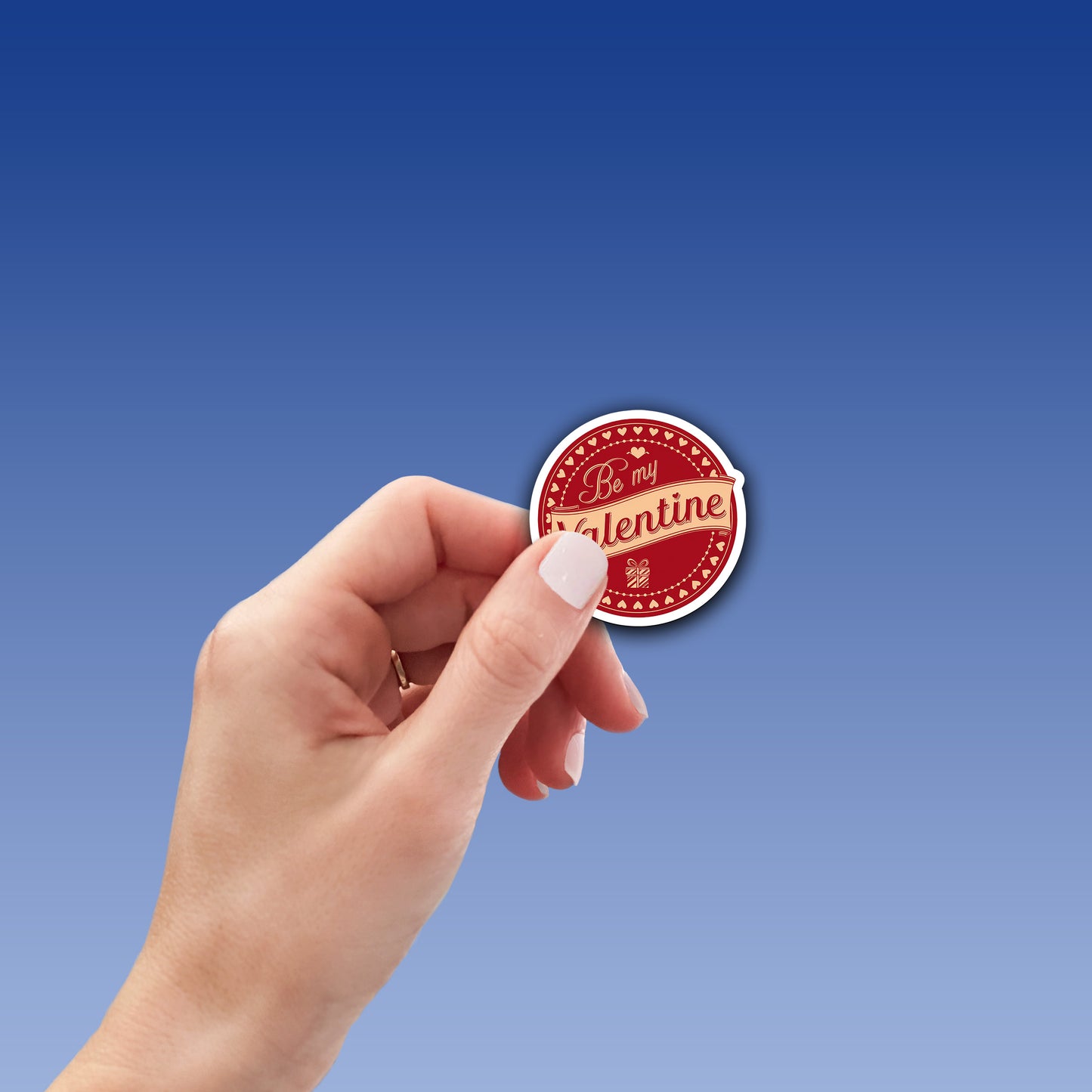 Be My Valentine Vinyl Sticker