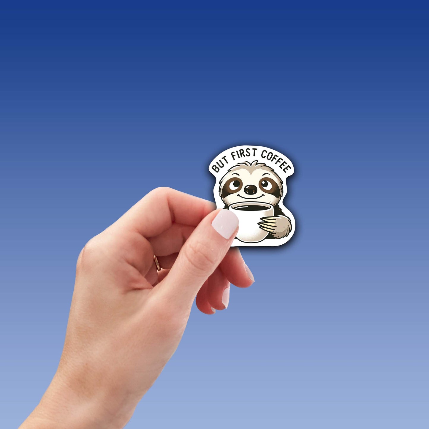 Sloths with Quotes Sticker – Cute Weatherproof Vinyl for Laptops, Cups & More
