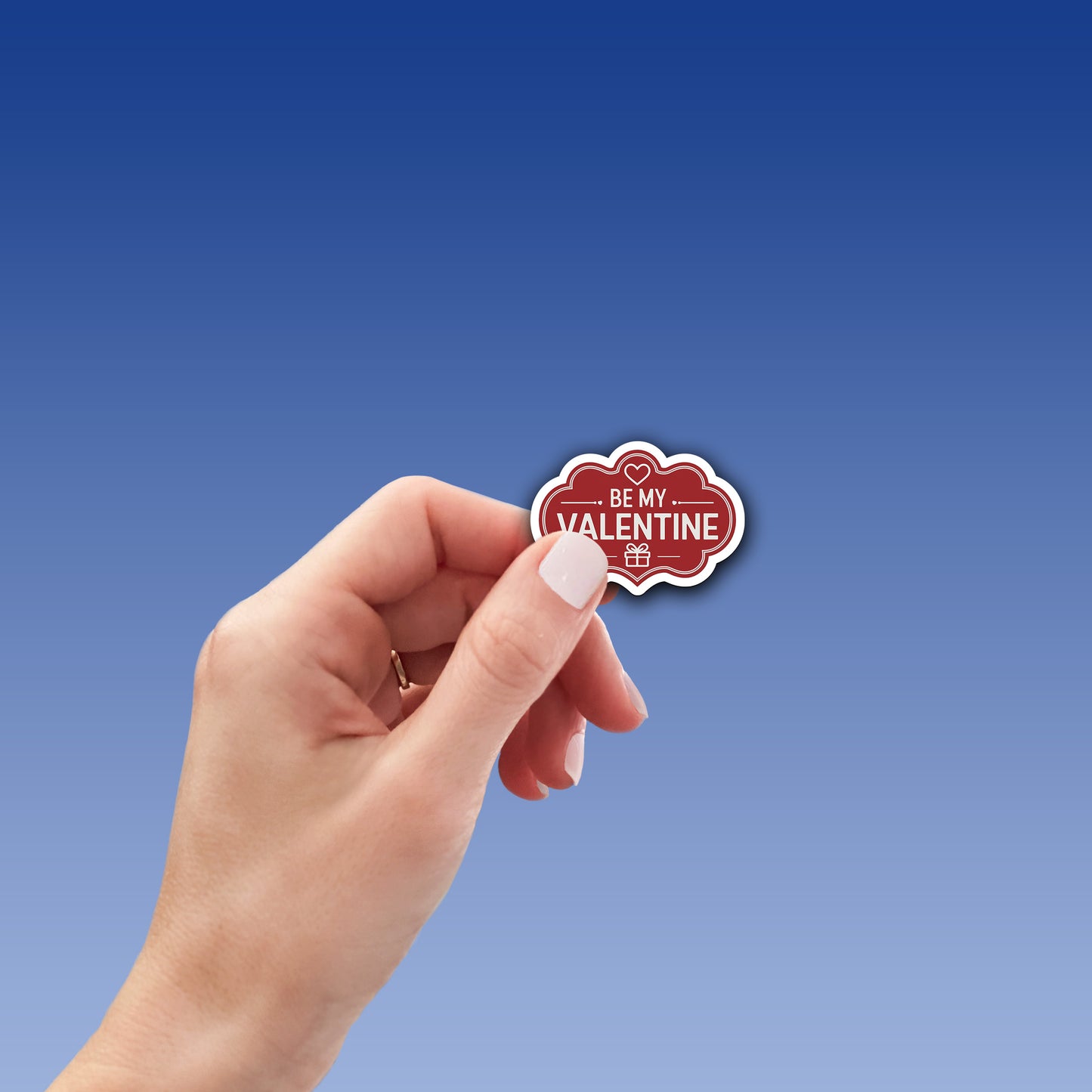 Be My Valentine Vinyl Sticker