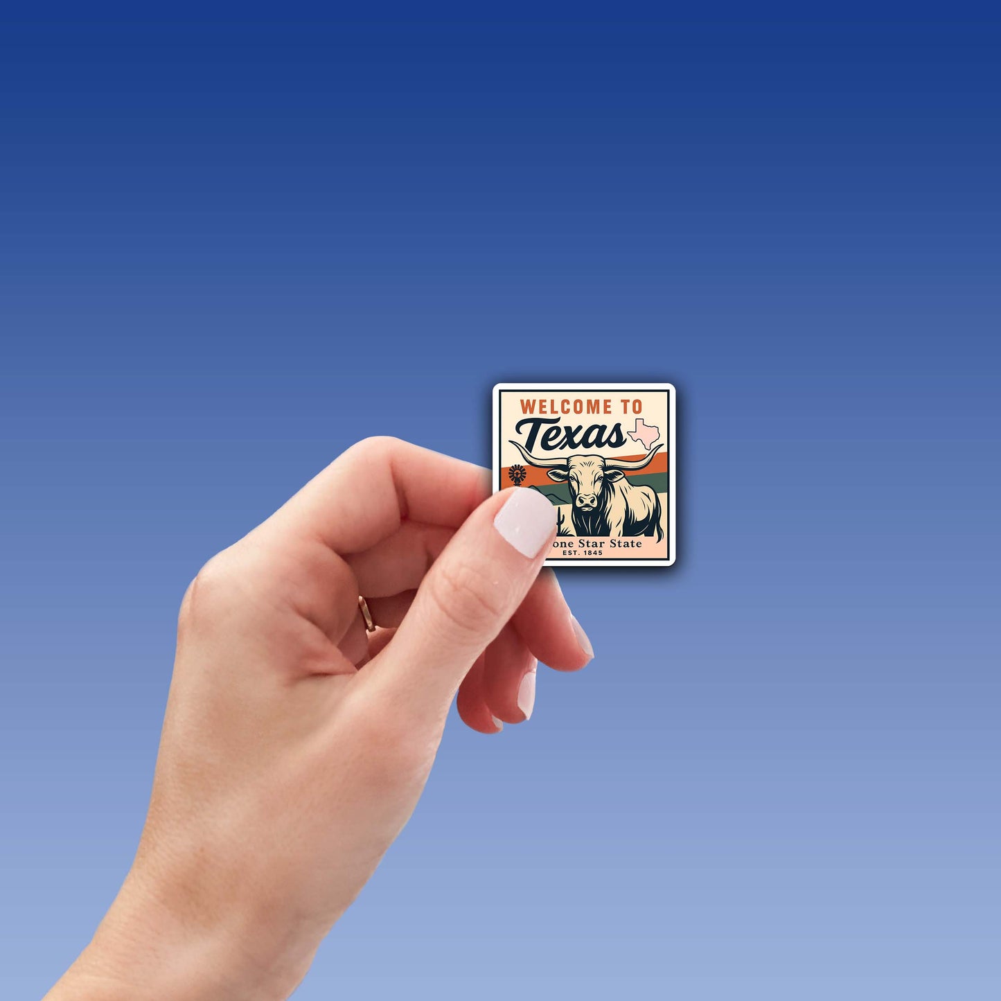 Welcome to Texas Vinyl Sticker – Vintage State Travel Decal