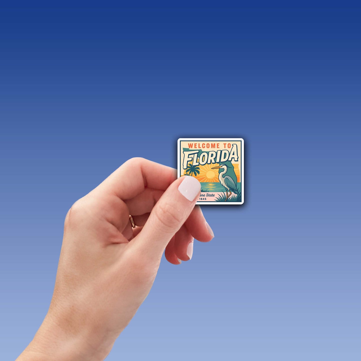 Welcome to Florida Vinyl Sticker – Vintage State Travel Decal