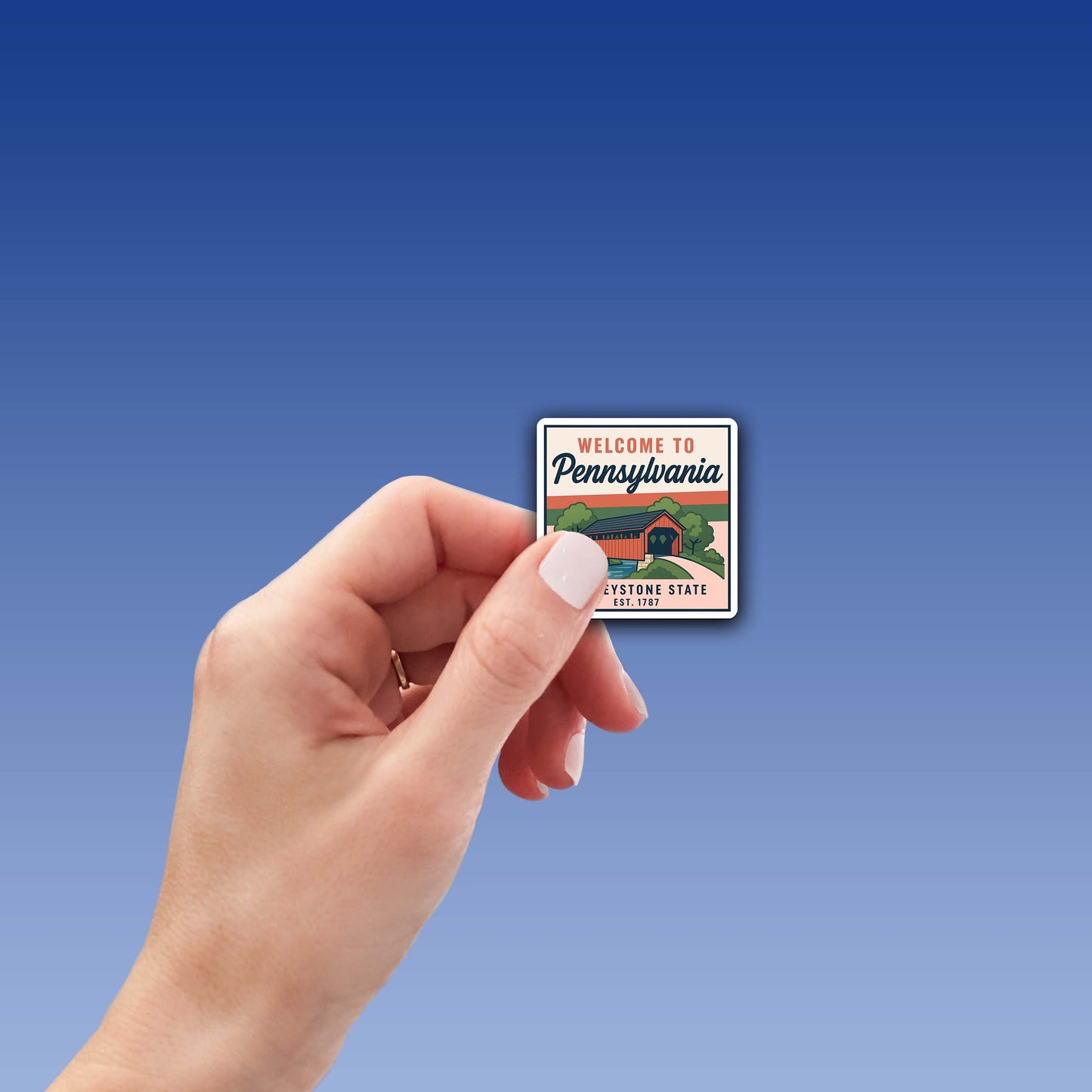 Welcome to Pennsylvania Vinyl Sticker – Vintage State Travel Decal