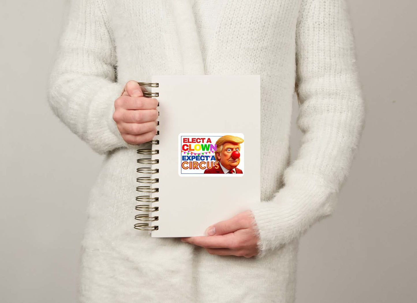 Elect a Clown, Expect a Circus – Vinyl Sticker 🎪🤡