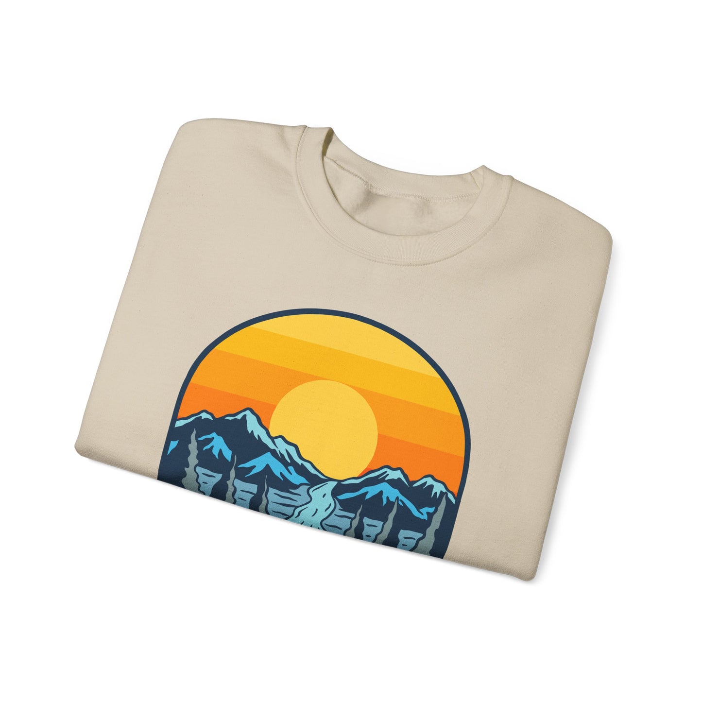 Gates of Arctic Alaska National Park Sunset Crewneck Sweatshirt | Mountain Scenic