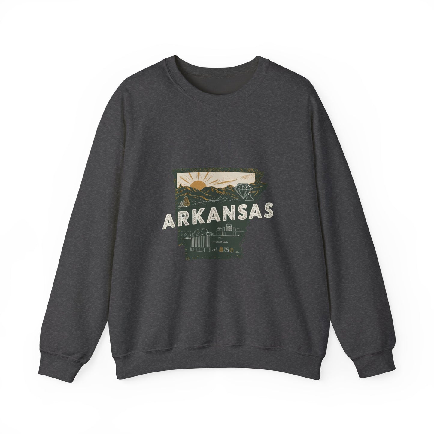 Arkansas Crewneck Sweatshirt | Vintage Outdoor Scenic