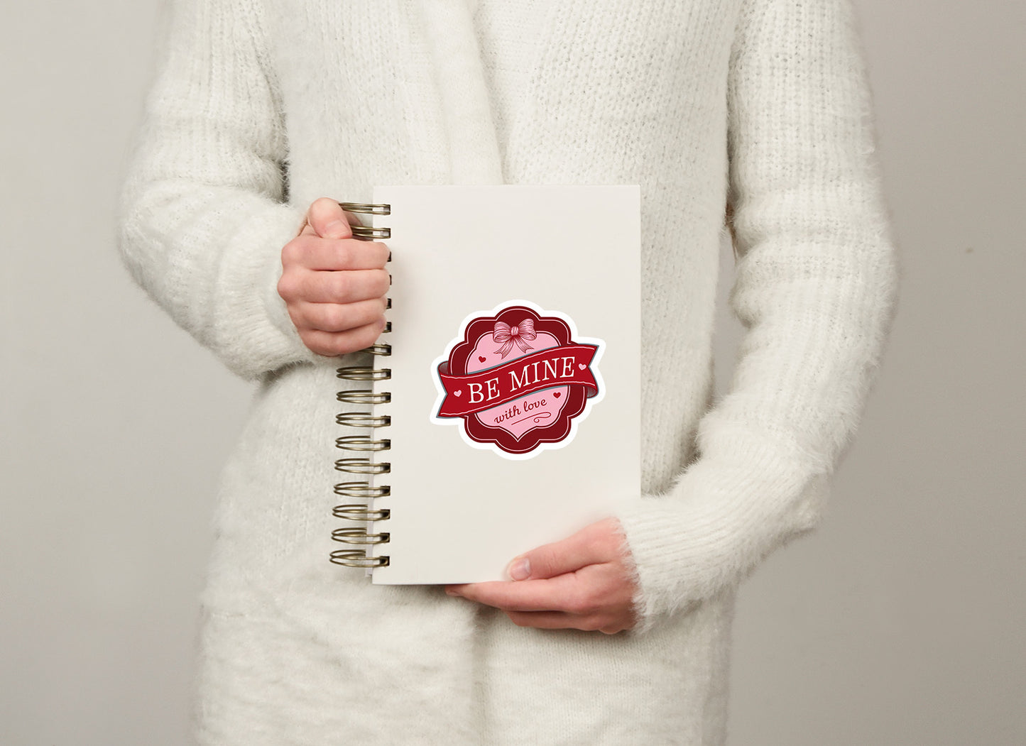 Be Mine With Love Vinyl Sticker