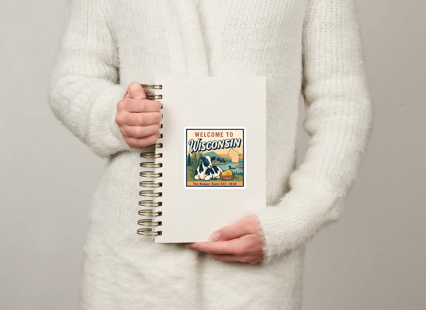 Welcome to Wisconsin Vinyl Sticker – Vintage State Travel Decal