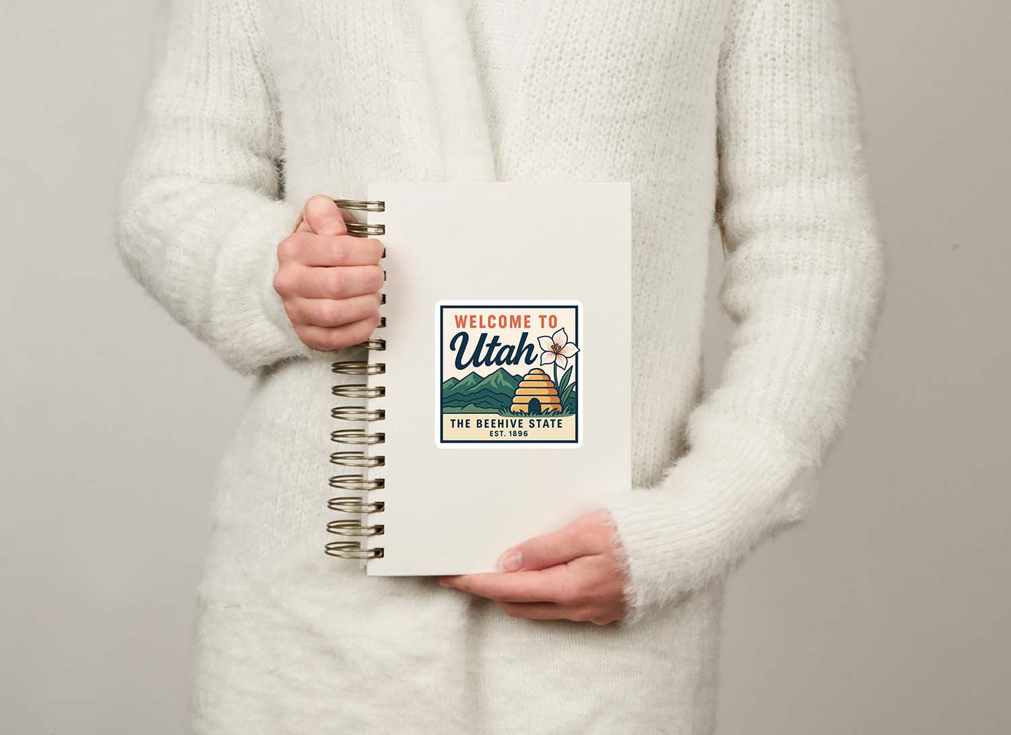 Welcome to Utah Vinyl Sticker – Vintage State Travel Decal