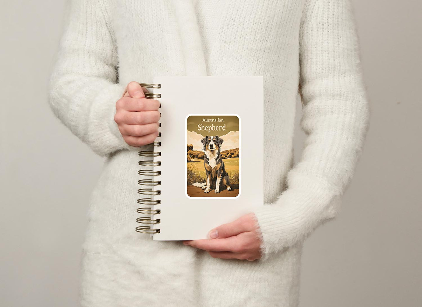 Vintage Australian Shepherd Sticker – Durable Vinyl Sticker