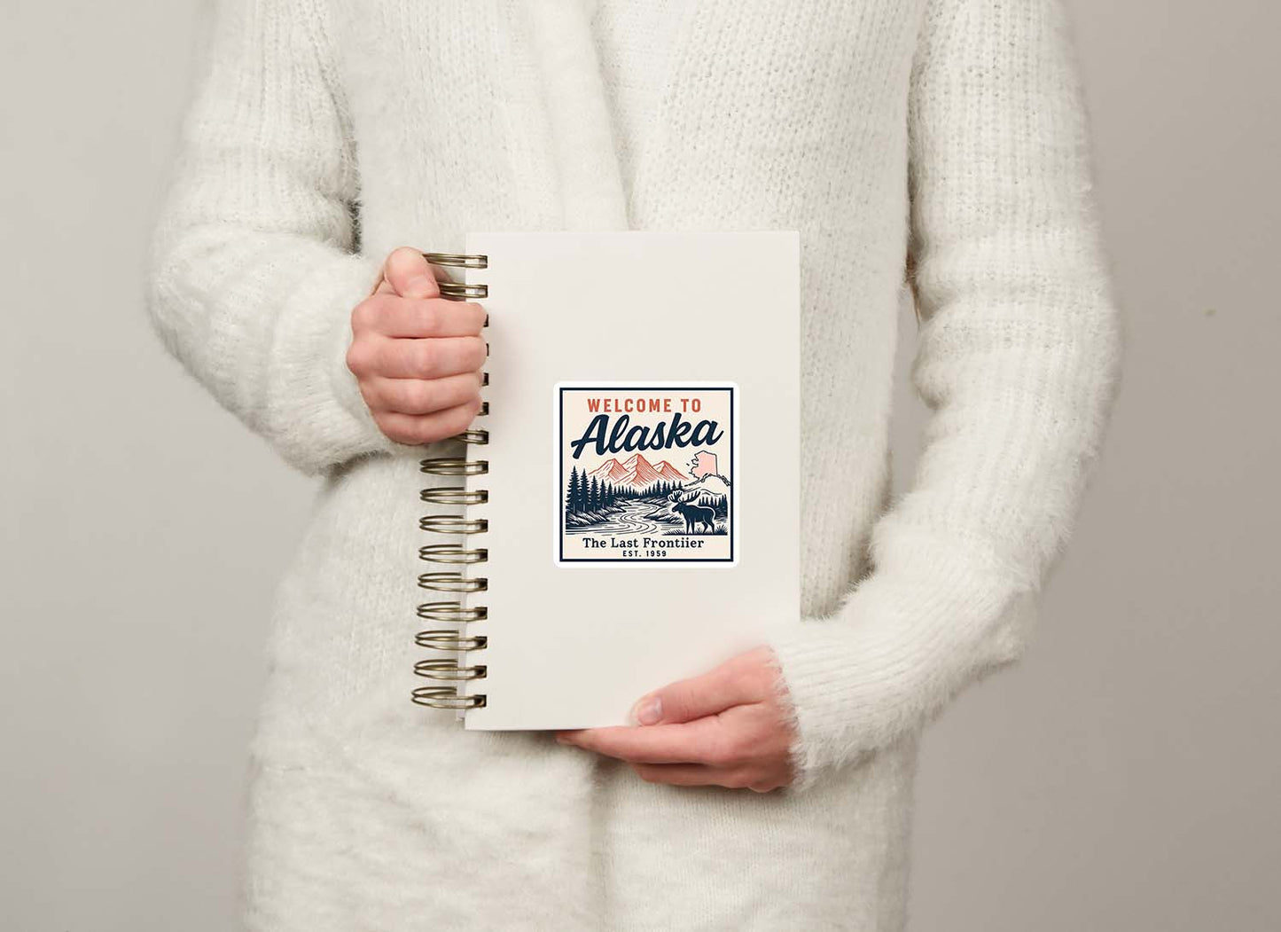 Welcome to Alaska Vinyl Sticker – Vintage State Travel Decal