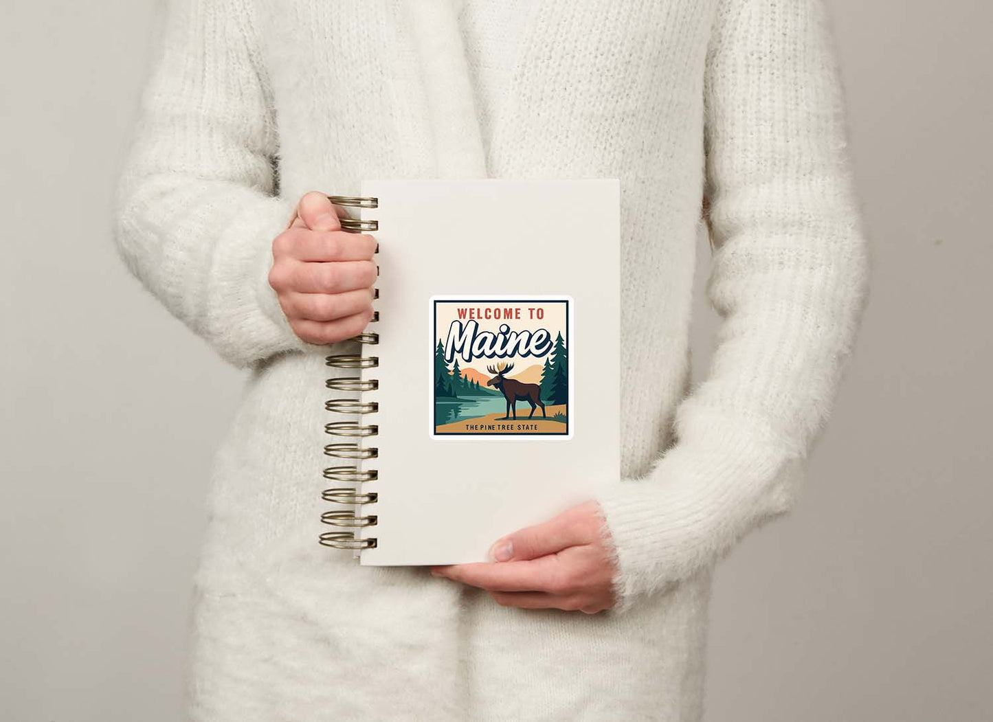 Welcome to Maine Vinyl Sticker – Vintage State Travel Decal