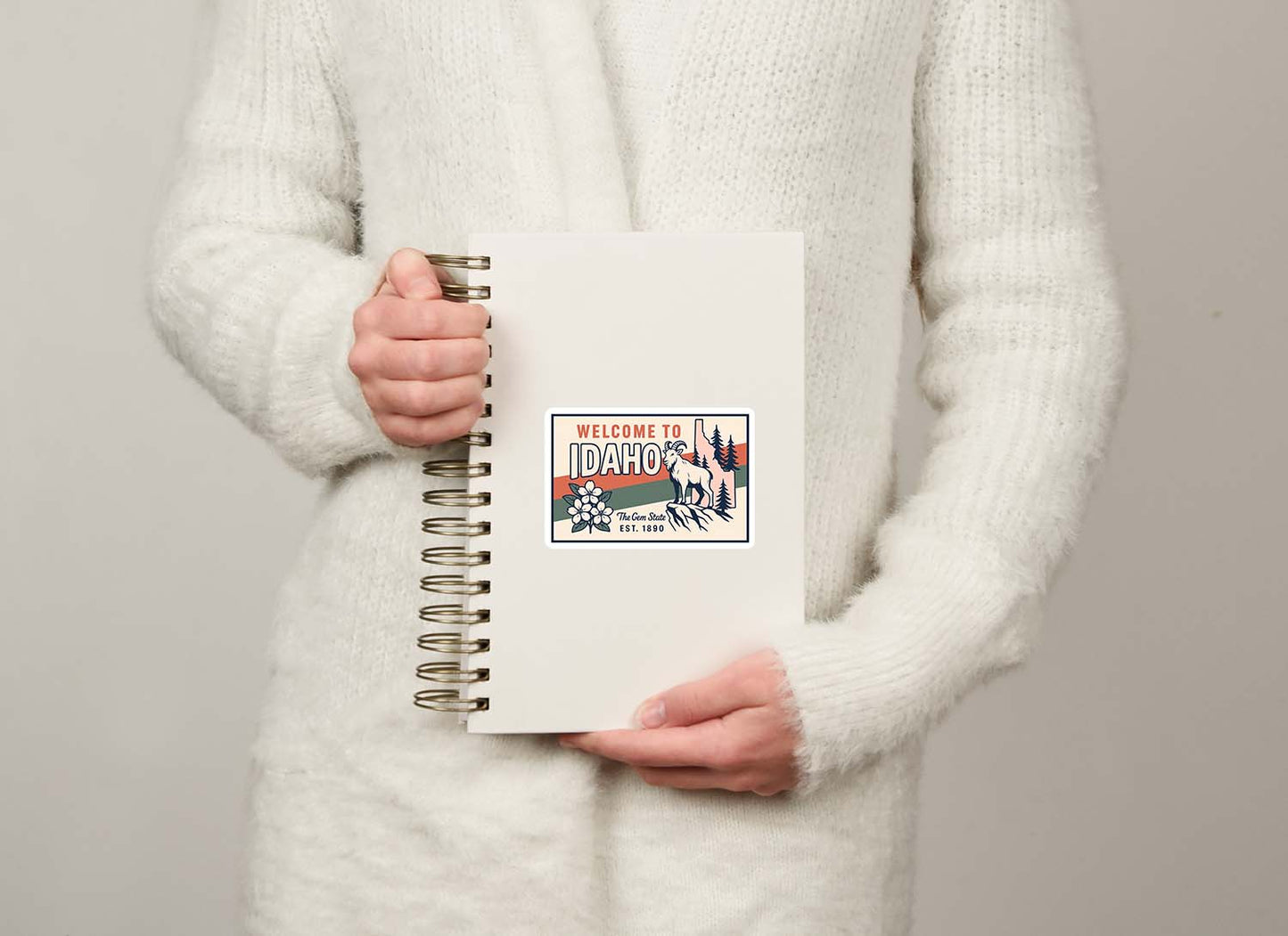 Welcome to Idaho Vinyl Sticker – Vintage State Travel Decal