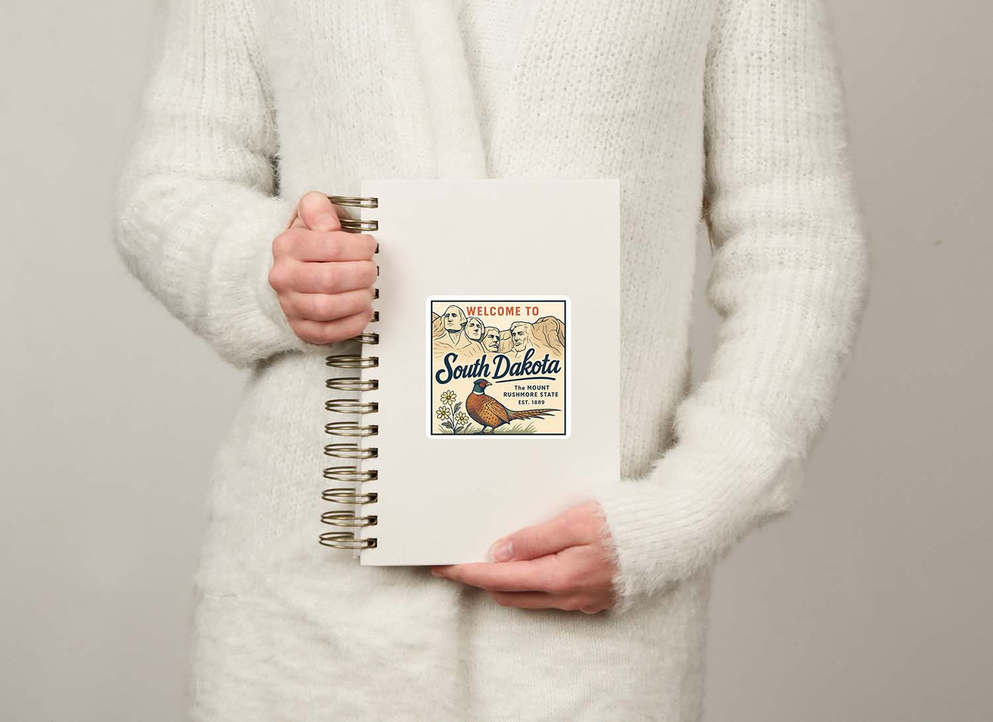 Welcome to South Dakota Vinyl Sticker – Vintage State Travel Decal