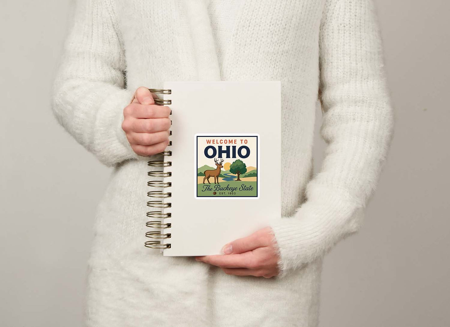 Welcome to Ohio Vinyl Sticker – Vintage State Travel Decal