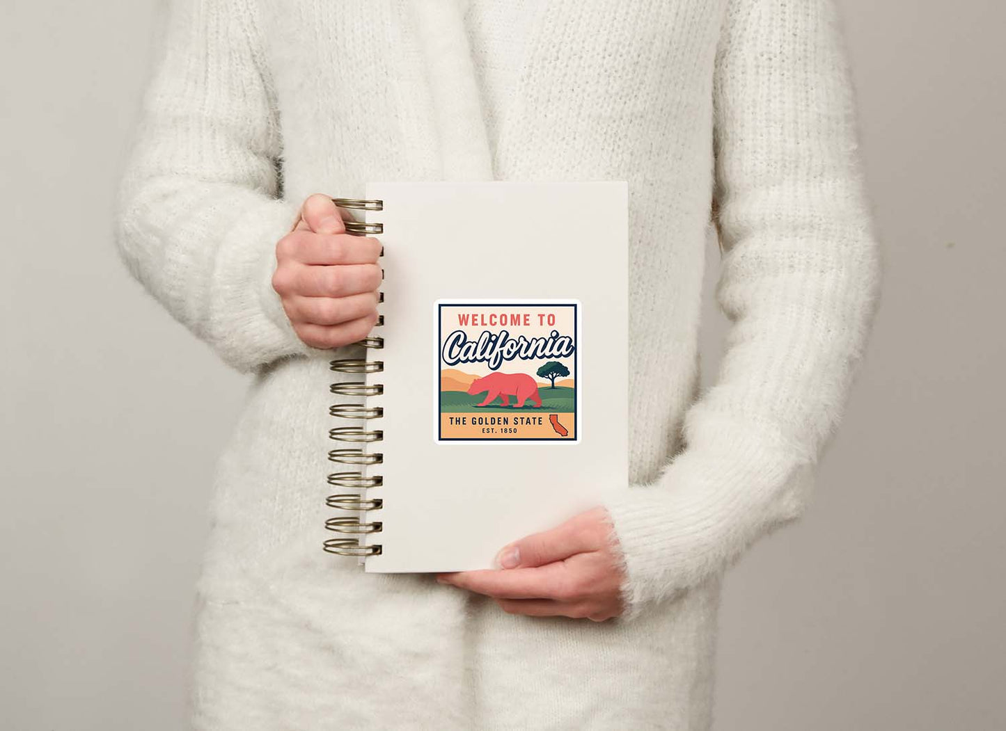 Welcome to California Vinyl Sticker – Vintage State Travel Decal