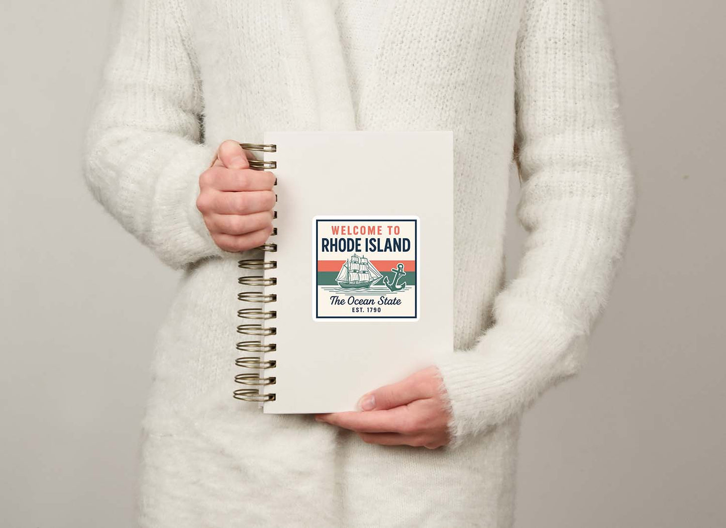 Welcome to Rhode Island Vinyl Sticker – Vintage State Travel Decal