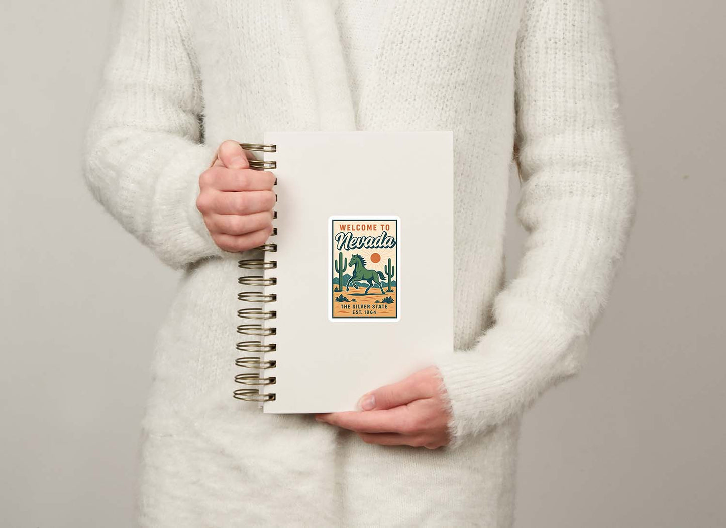 Welcome to Nevada Vinyl Sticker – Vintage State Travel Decal