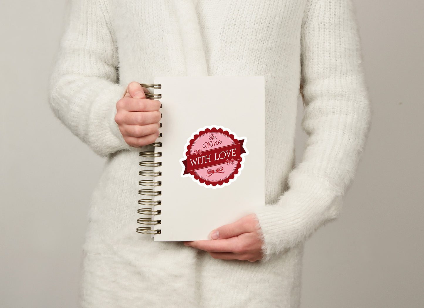 Be Mine With Love Vinyl Sticker