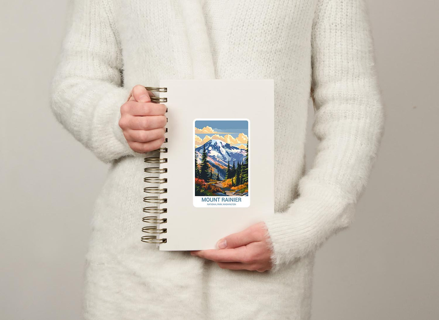 Mount Rainer National Park Sticker – Durable Vinyl Sticker