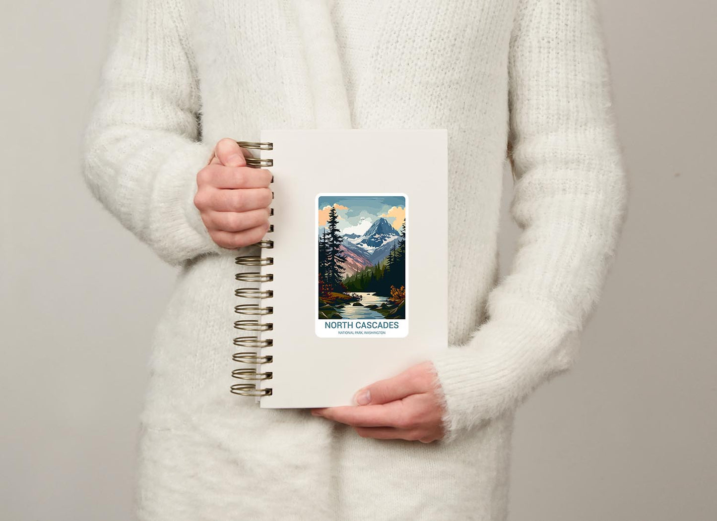 North Cascades National Park Sticker – Durable Vinyl Sticker