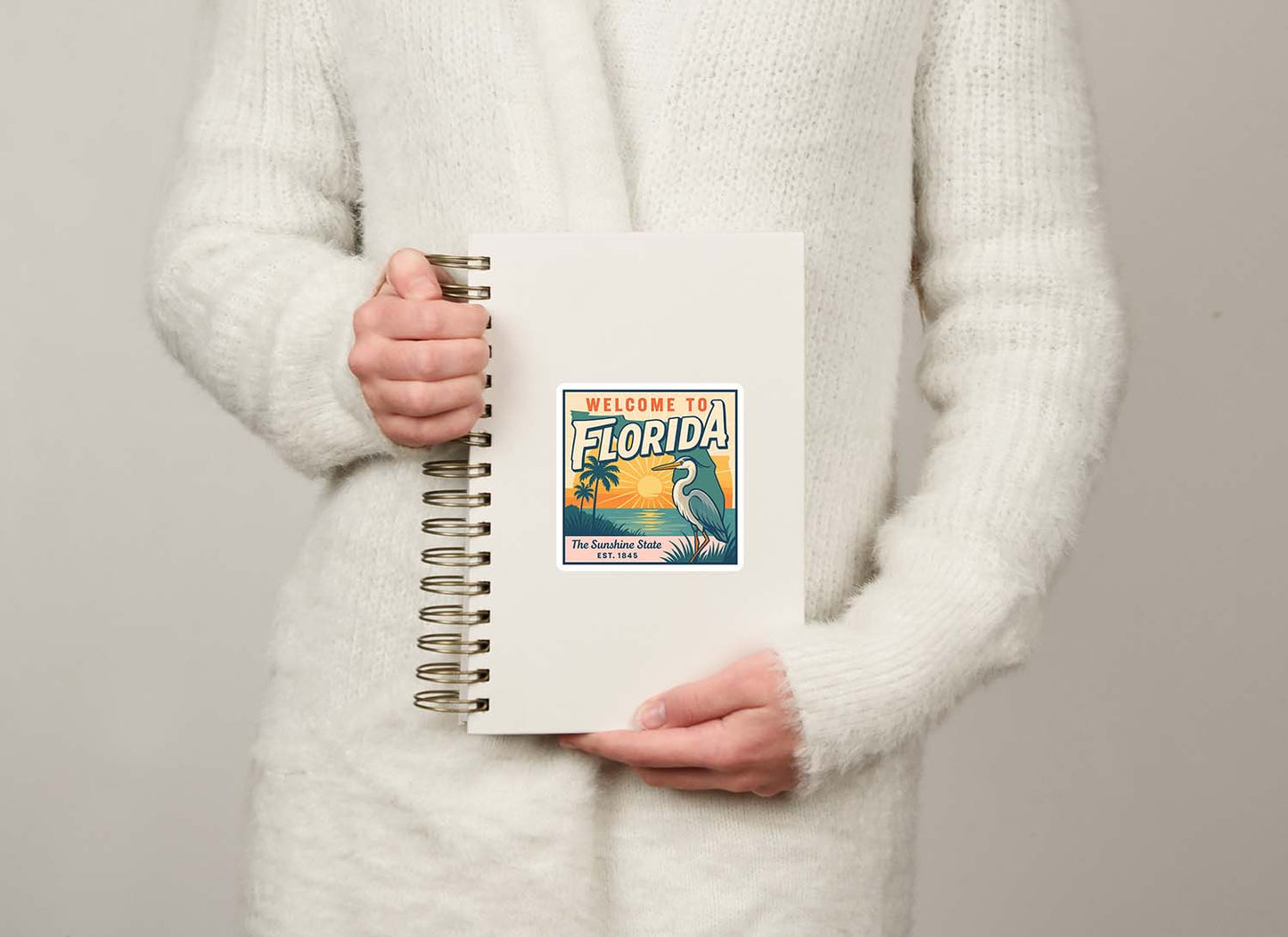 Welcome to Florida Vinyl Sticker – Vintage State Travel Decal