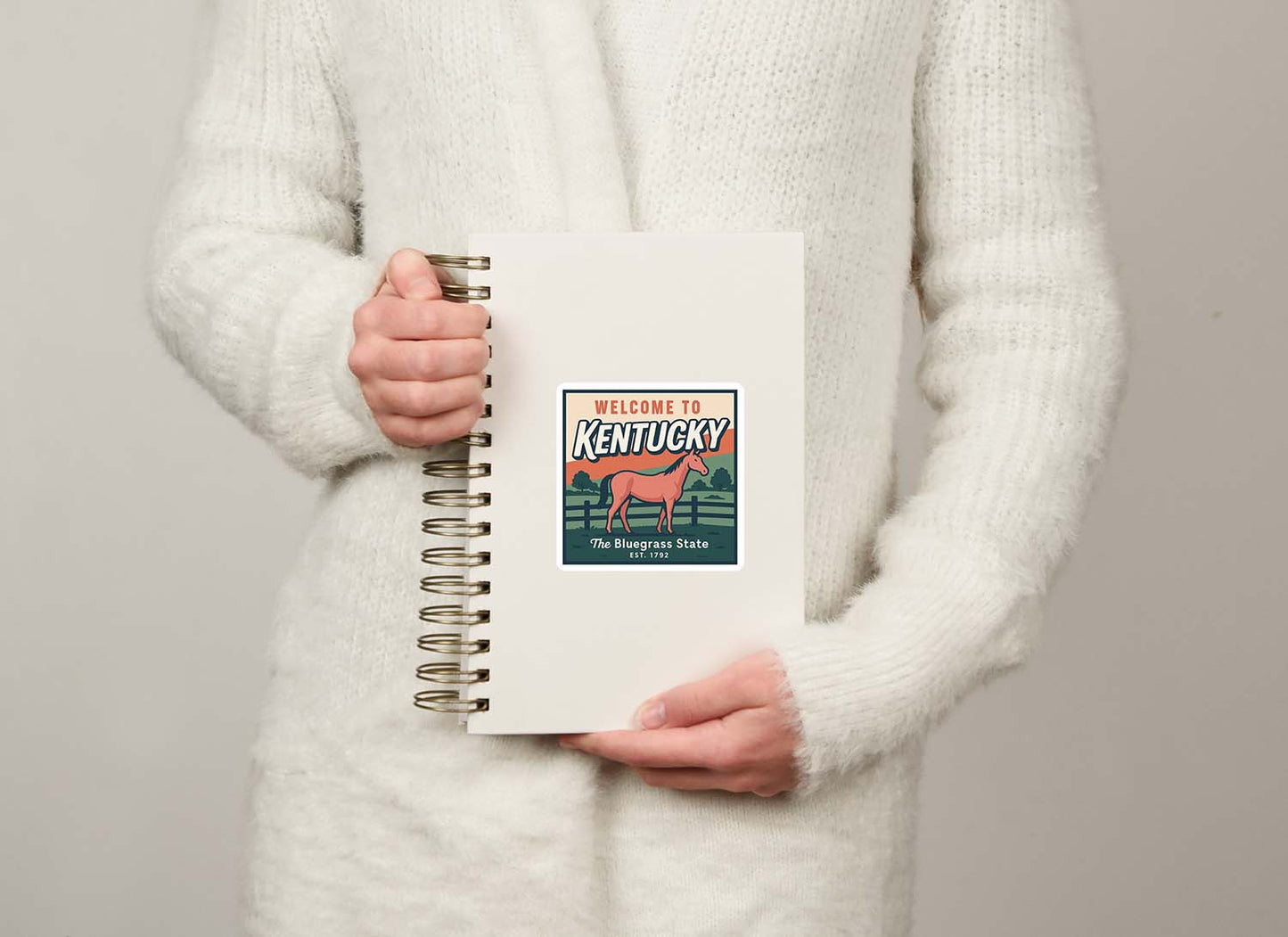 Welcome to Kentucky Vinyl Sticker – Vintage State Travel Decal