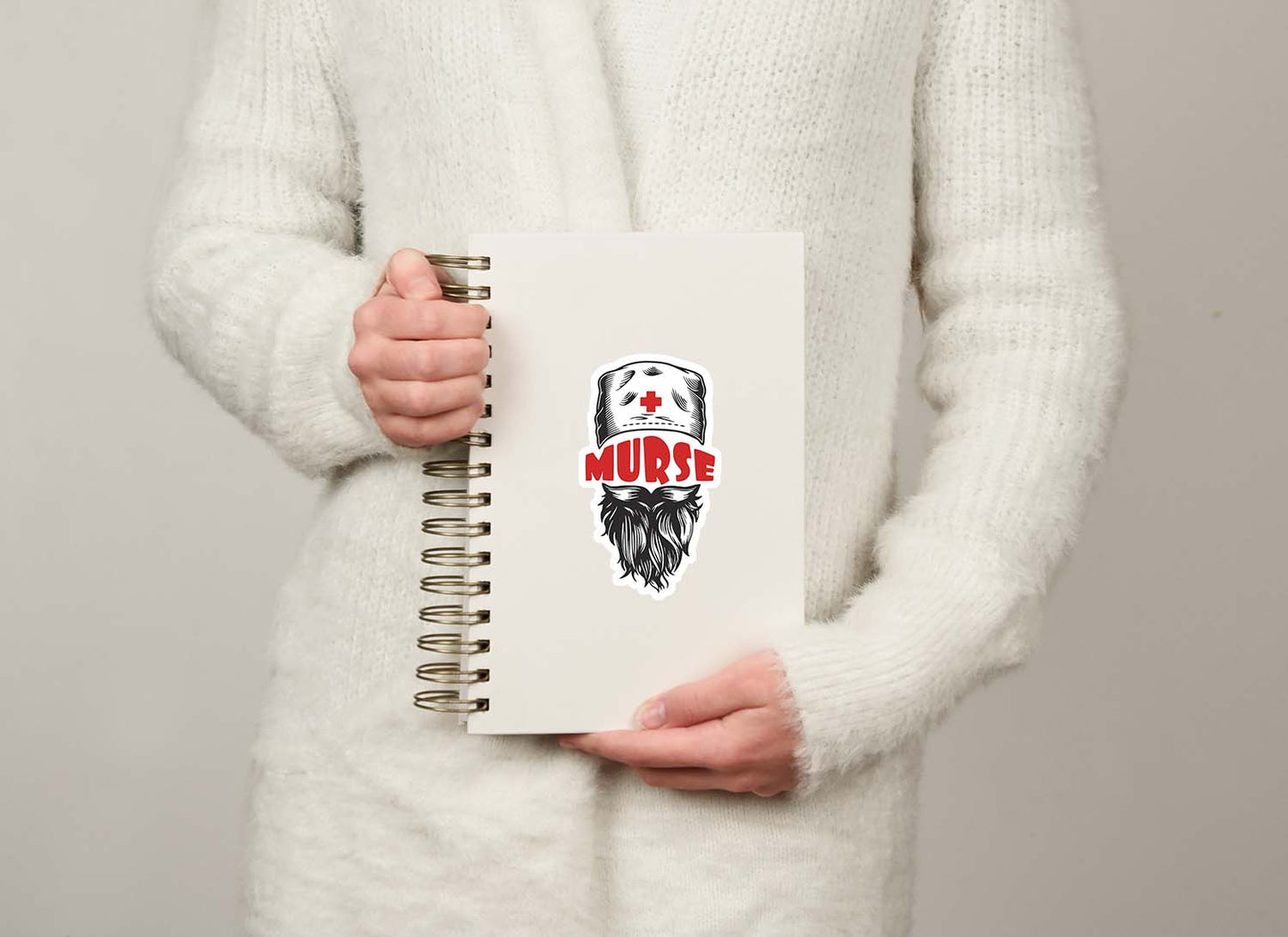 Cute Nurse Sticker – Weatherproof Vinyl for Water Bottles, Laptops & More
