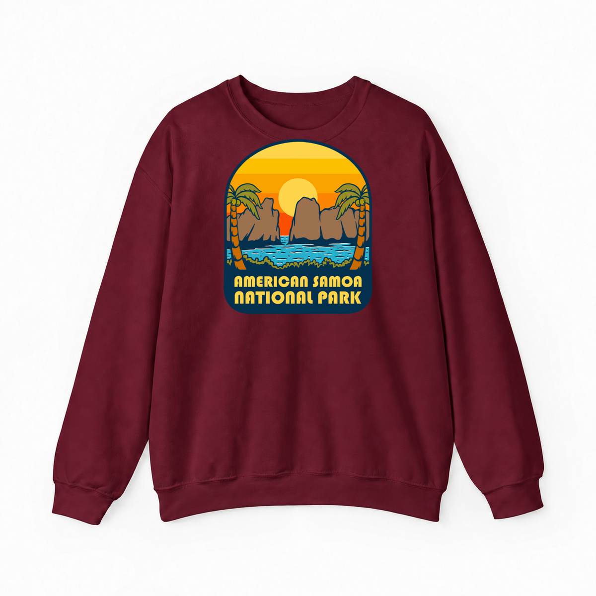 American Samoa National Park sweatshirt in Maroon