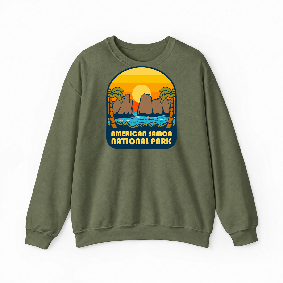 American Samoa National Park sweatshirt in Military Green